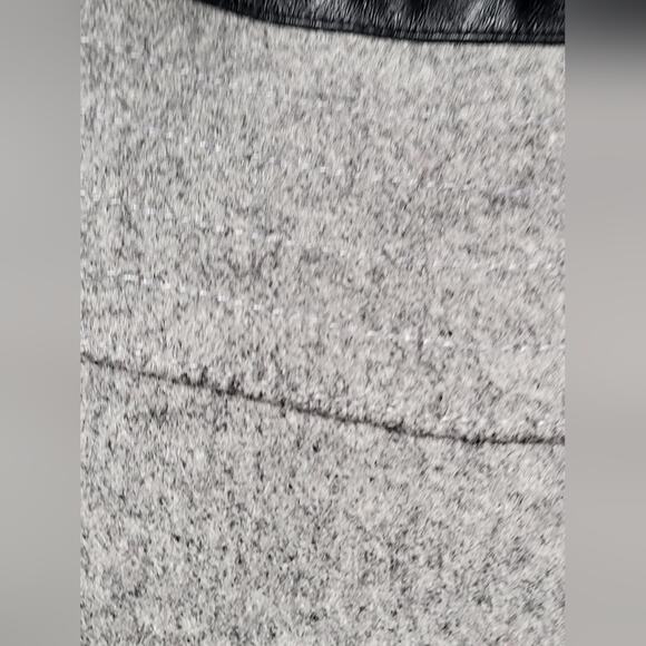 Haband Reversible Wool and Silk Coat with Leather Trim Pockets Size 2X - Picture 10 of 16